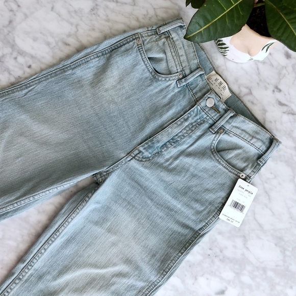 BOGO50% Free People WeTheFree Hi Rise Straight Fla - Picture 5 of 8